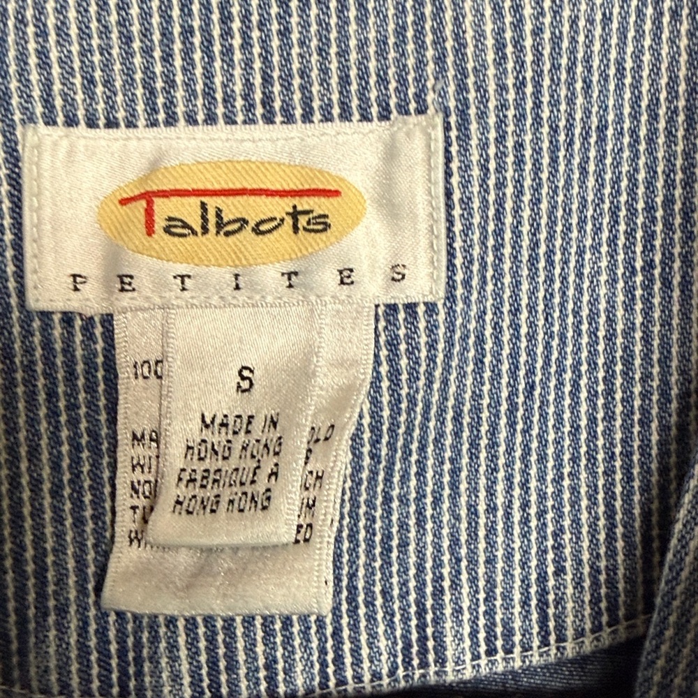 TALBOTS Barn coat. Size Small. Denim - Picture 2 of 7
